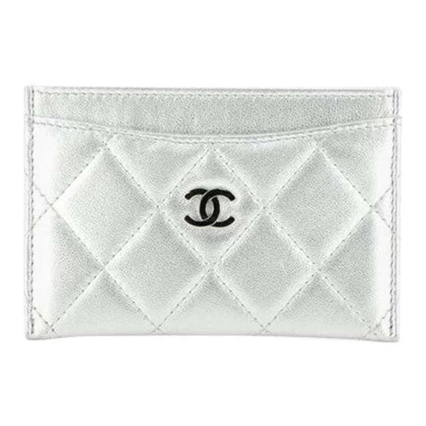 chanel classic card id holder|Chanel quilted classic card holder.